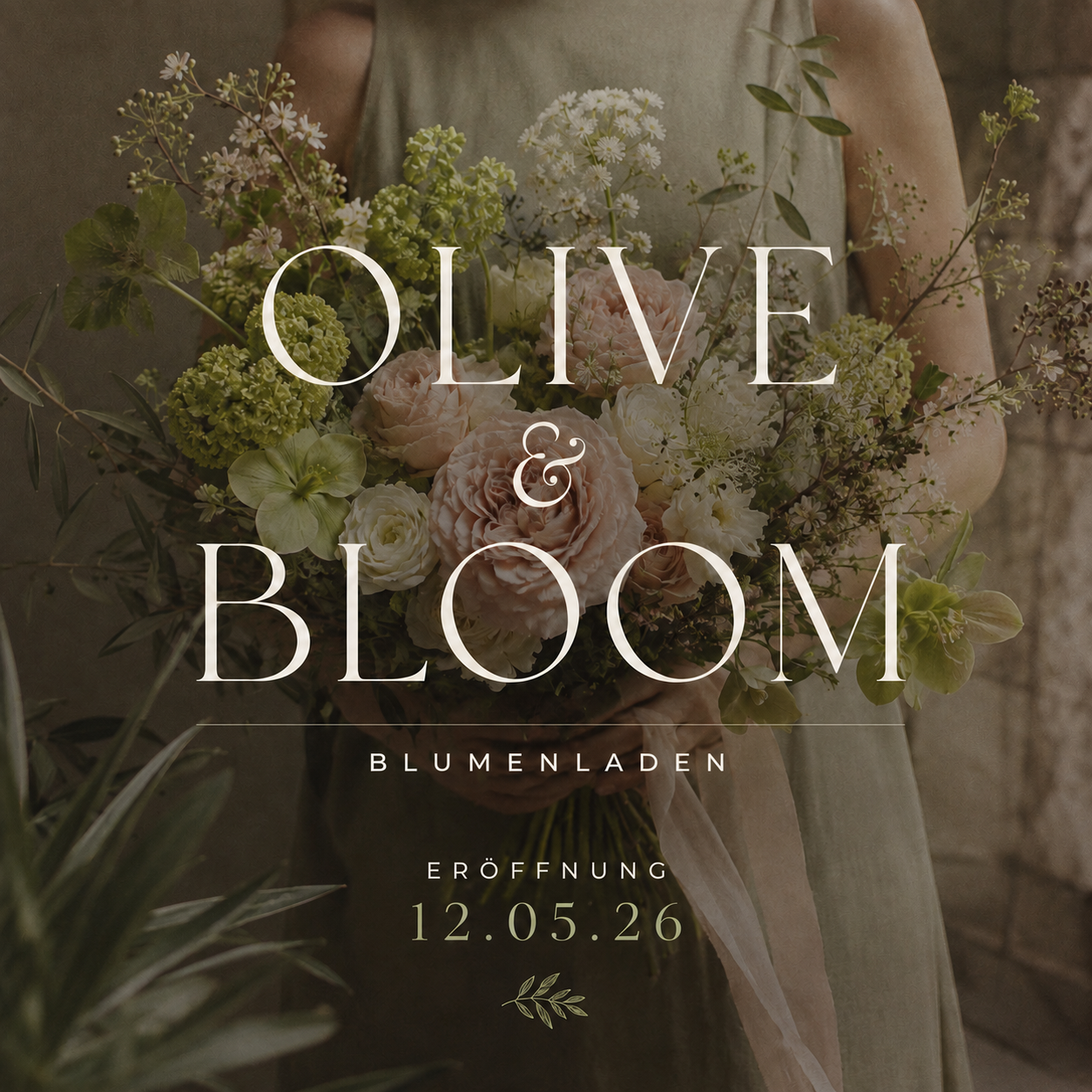 Eventfloristik im Olive and Bloom Stil