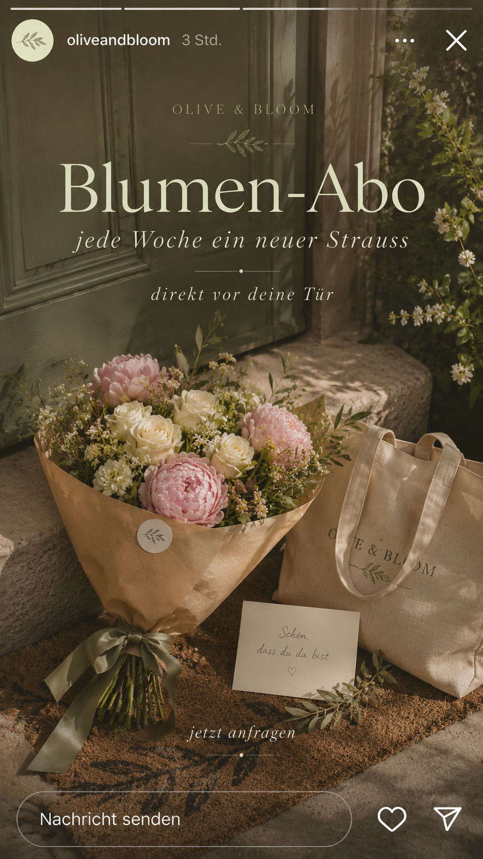 Florales Detail für einen Anlass